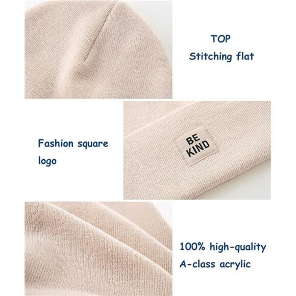 Unisex Beanie Hat Warm Knit Winter Hats